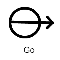 Circle, Arrow, Line